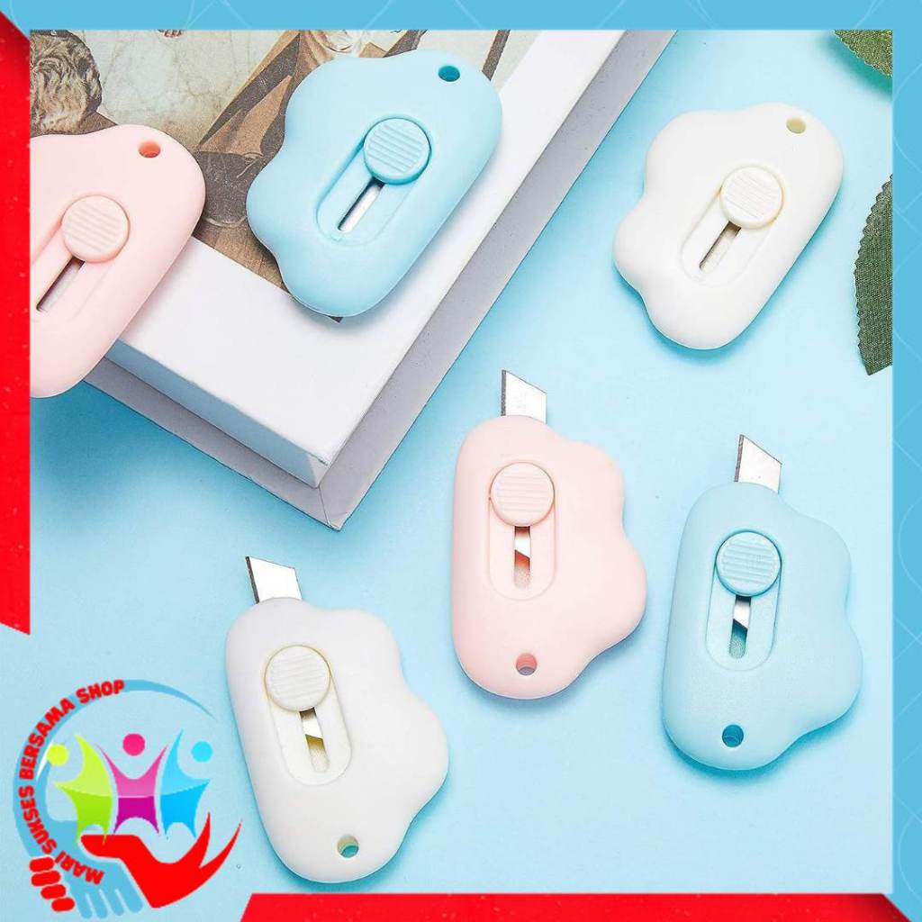 Jual MSBS Cutter Mini Portable Bentuk Oval Mini Cutter Polos Travel Kit ...