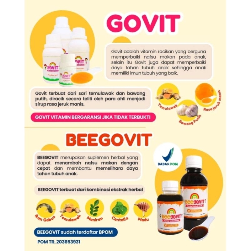 Jual govit beegovit bee govit solusi anak susah makan vitamin penambah ...