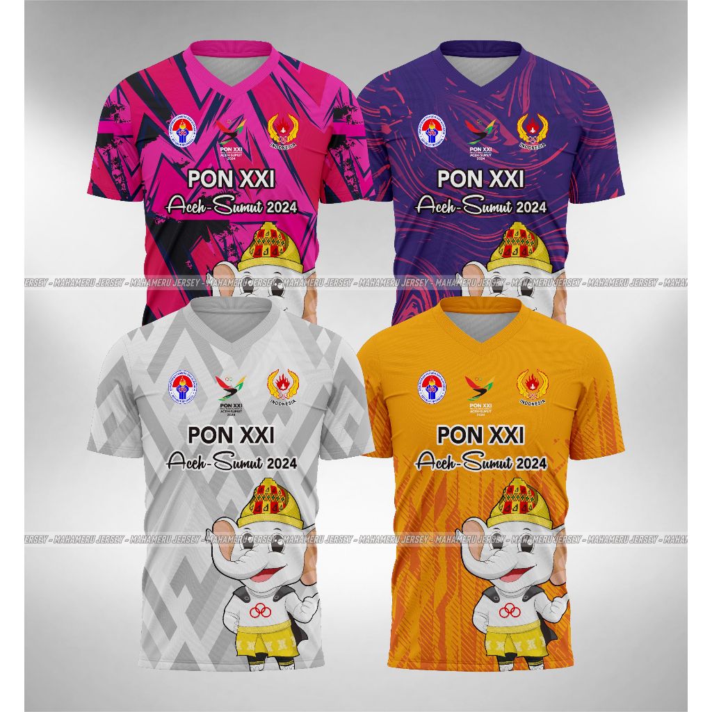 Jual Jersey PON XXI Pekan Olahraga Nasional ACEH-SUMUT 2024 Maskot PO ...