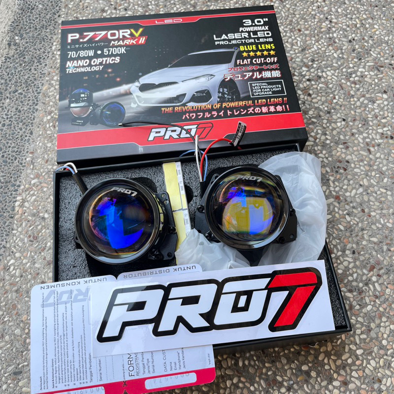 Jual BILED PRO7 P770RV MARK ll BLUE LENS 70/80 WATT 3inchi | Shopee ...