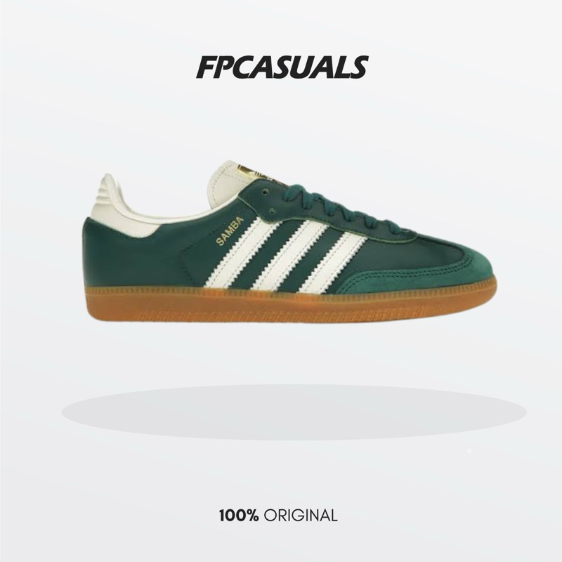 Jual Adidas Samba Og Woman Collegiate Green Cream White Gold Metallic ...