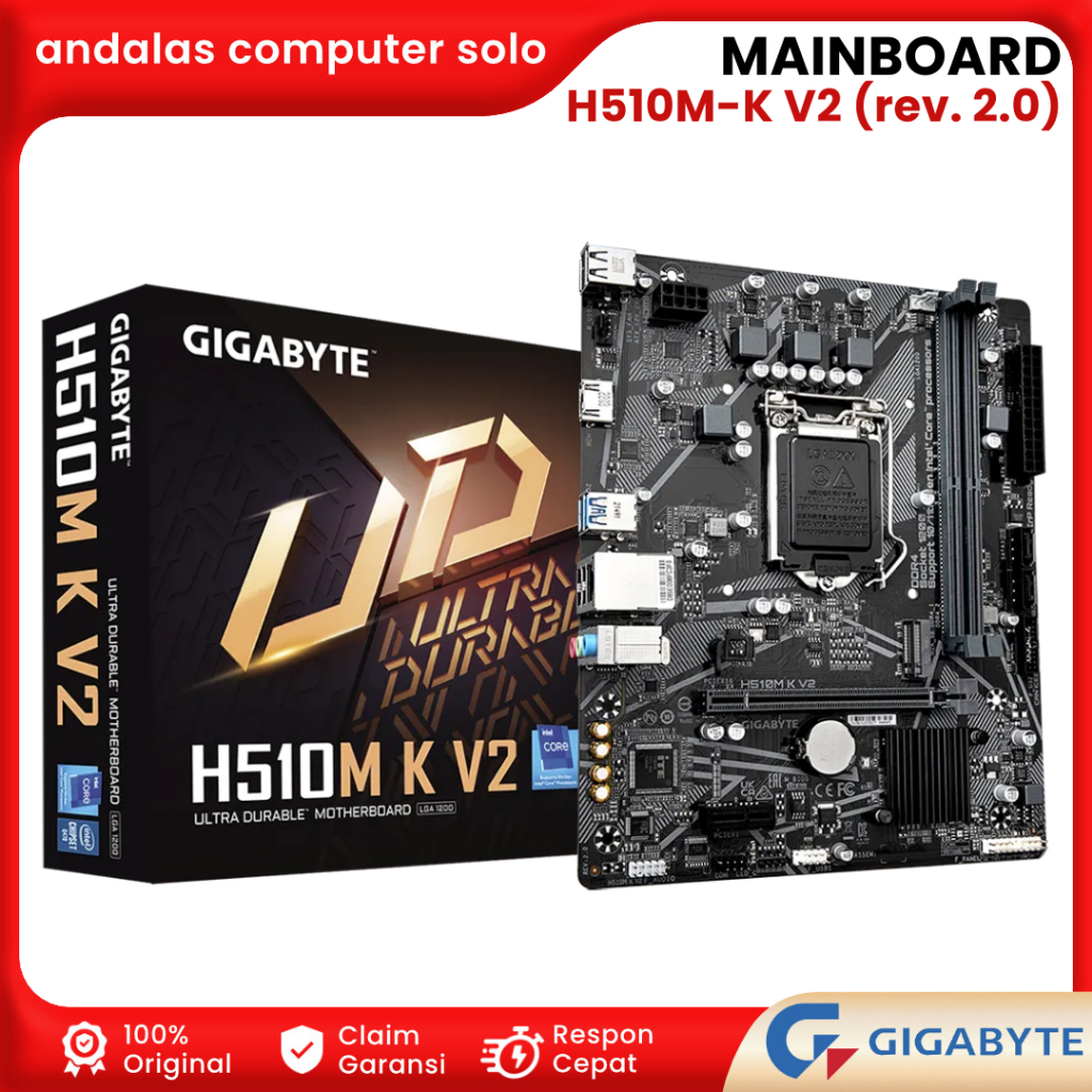 Jual Mainboard MOBO Motherboard Gigabyte H510M-K V2 (rev 2.0) LGA 1200 ...