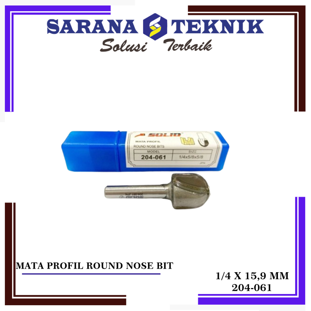 Jual MATA ROUTER / PROFIL ROUND NOSE BIT 15 MM SOLID 204-061 | Shopee ...