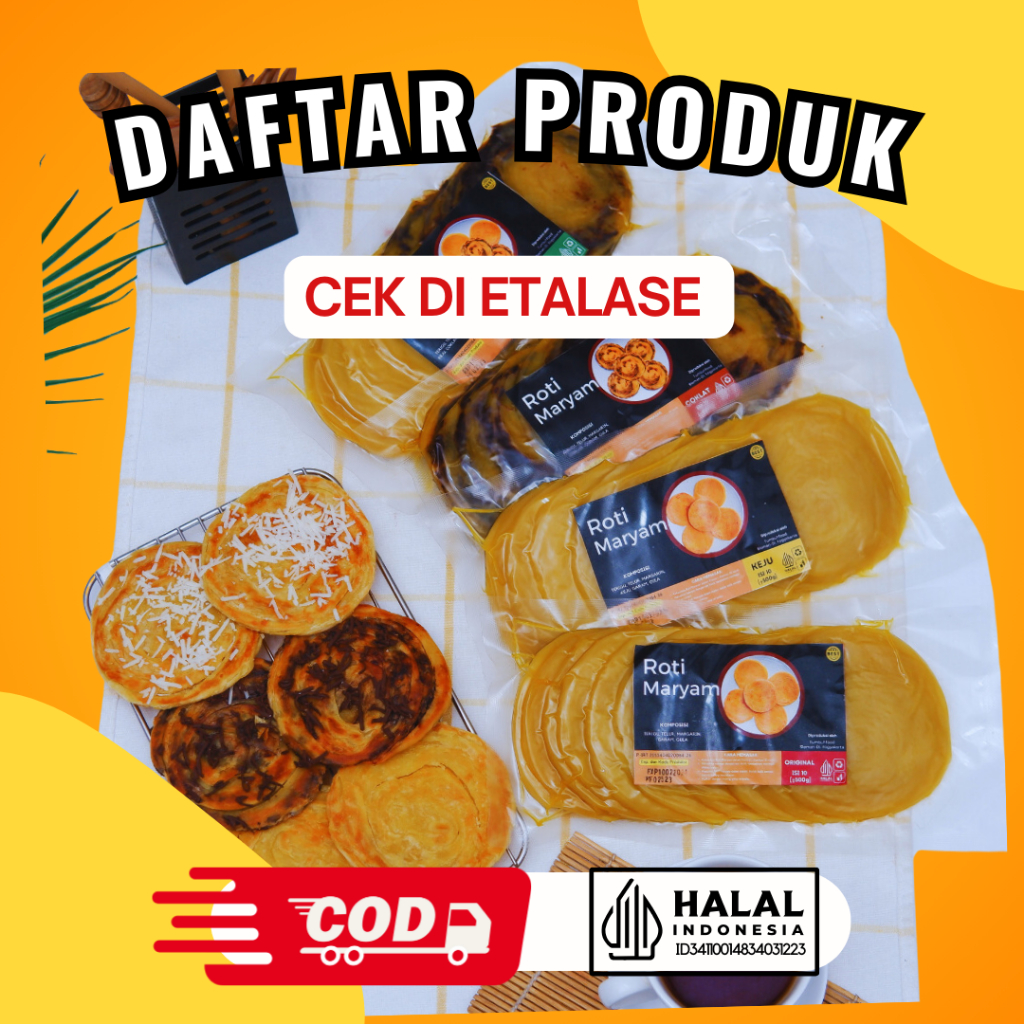 Jual Roti Maryam Original - ISI 10 PCS / Roti Cane / Roti Canai Frozen ...