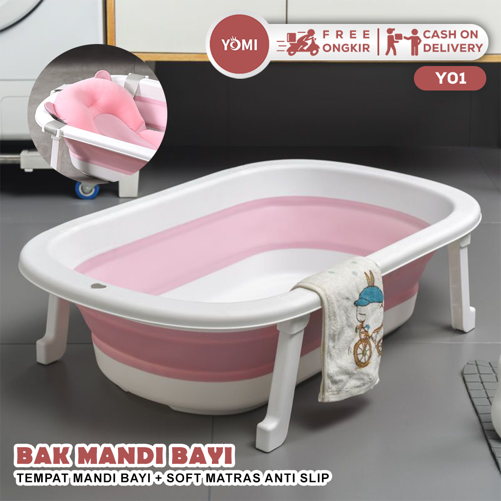 Jual Yomi Bak Mandi Bayi Y Baby Tempat Mandi Bayi Soft Matras Anti Slip Shopee Indonesia