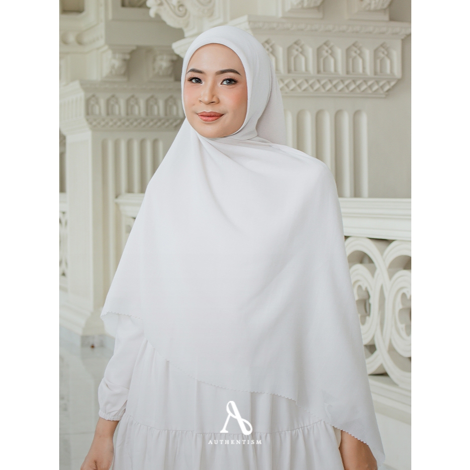 AUTHENTISM ID Raline Basic Voal Syari Kerudung Segi Empat Polos Aira Voal Lasercut Premium