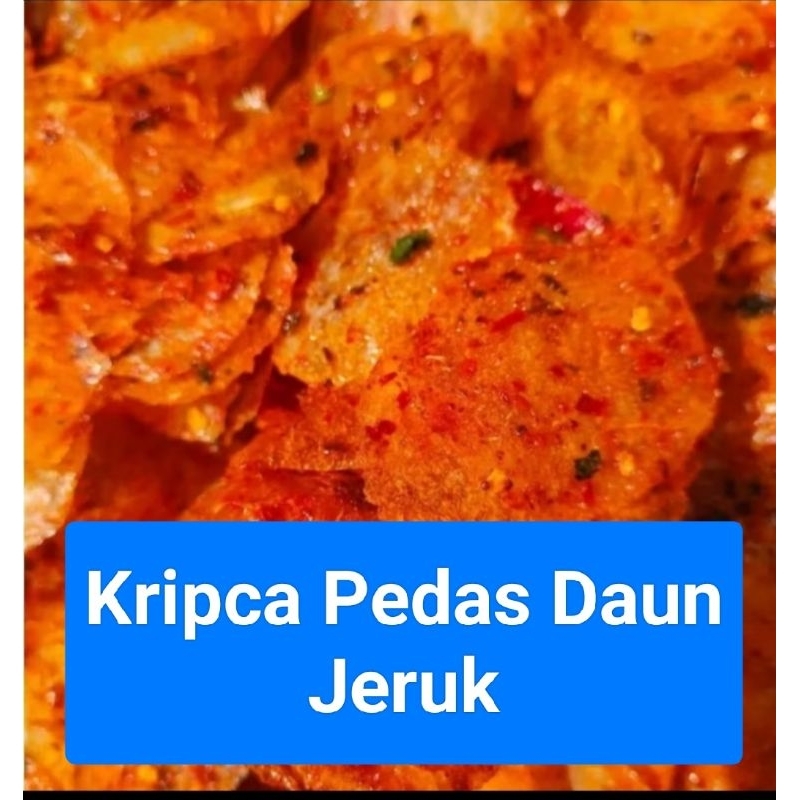 Jual KRIPCA Bulat/Pikca/KRIPIK KACA PEDAS Daun Jeruk | Shopee Indonesia