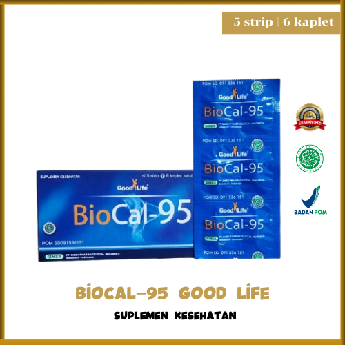 Jual Biocal-95 1 Box | 5 Strip | 1 Strip 6 Tablet - Calcium Ibu Hamil ...