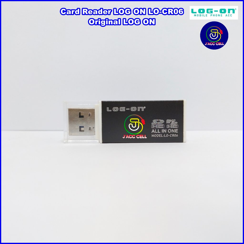 Jual LOG ON LO-CR06 Card Reader 4 in 1 Multi Function High Speed data ...
