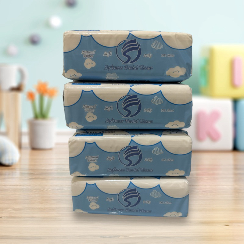 Jual (ISI 4 PCS) TISU TISSUE YUKINAWA 200 SHEETS 2 Ply / Tisu facial ...