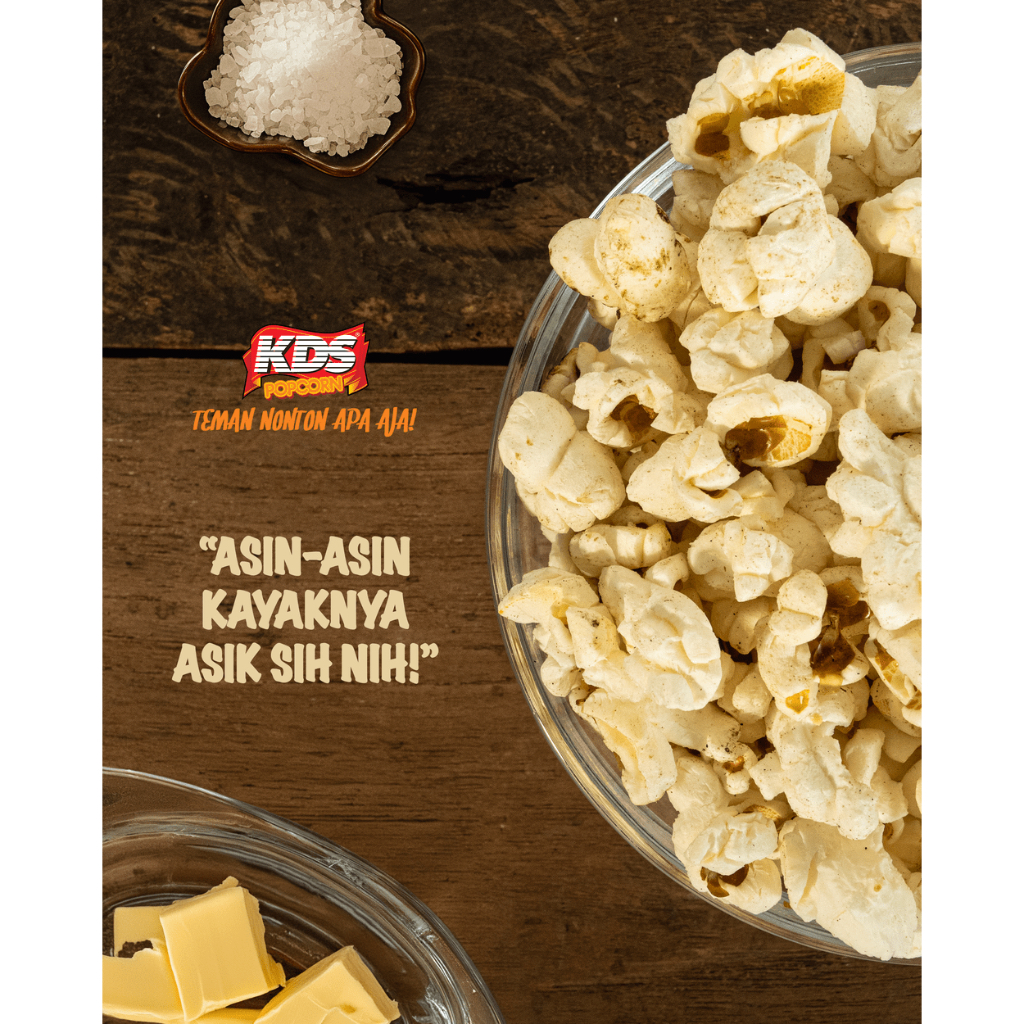 Jual KDS Popcorn Asin Butter - American | Shopee Indonesia