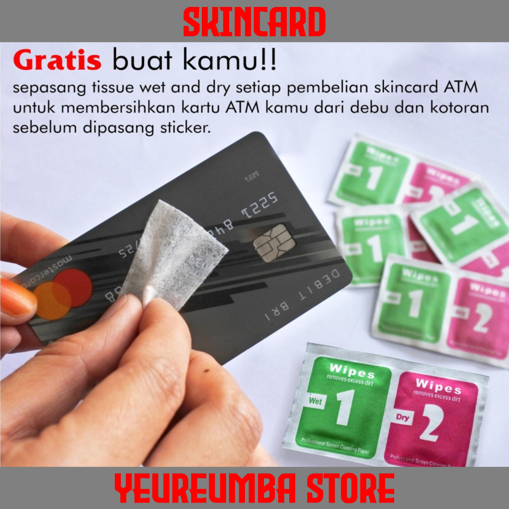 Jual Stiker ATm Sticker Skincard Sticker Atm lucu We Bare Bears Vinyl ...