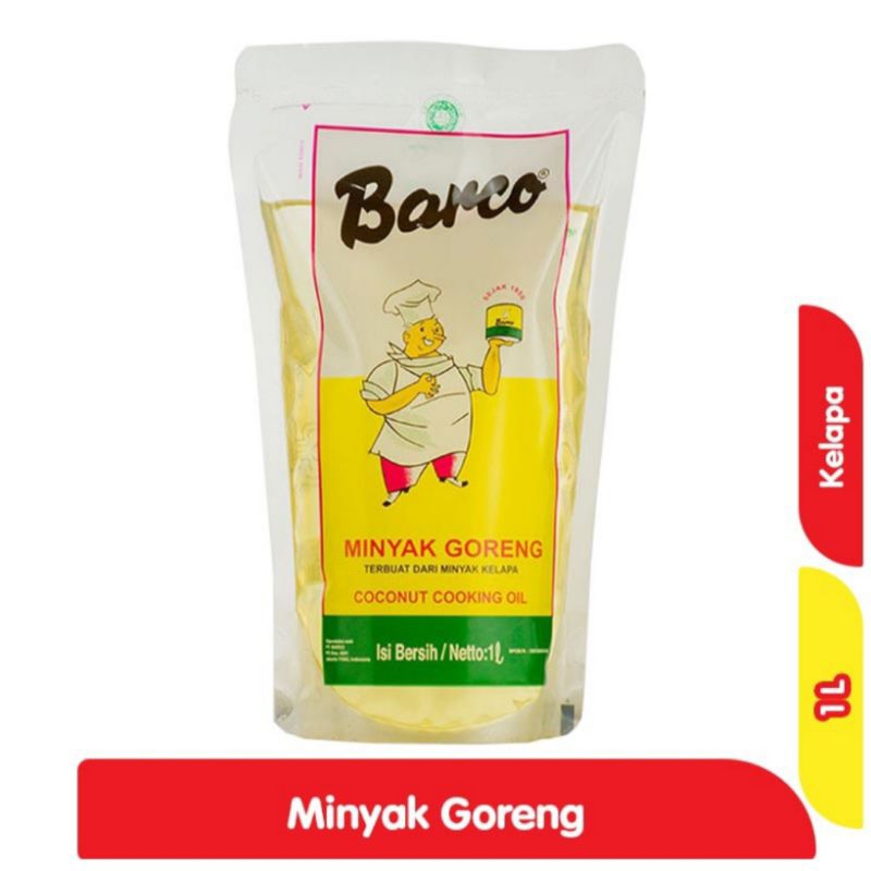 Jual BARCO Minyak Goreng Kelapa 1Liter | Shopee Indonesia