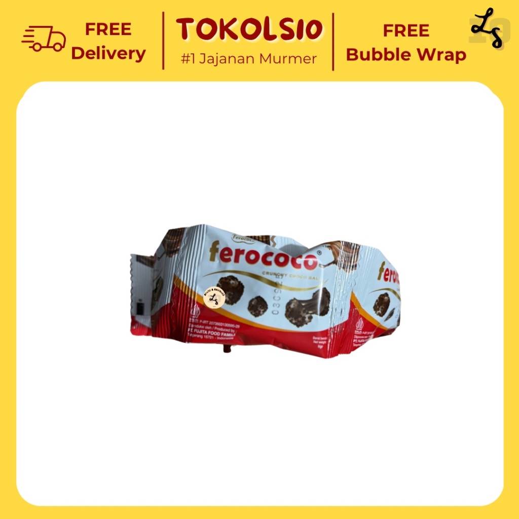 Jual Ferococo Crunchy Choco Ball 1 Renceng Isi 10 pcs @8gr | Shopee ...