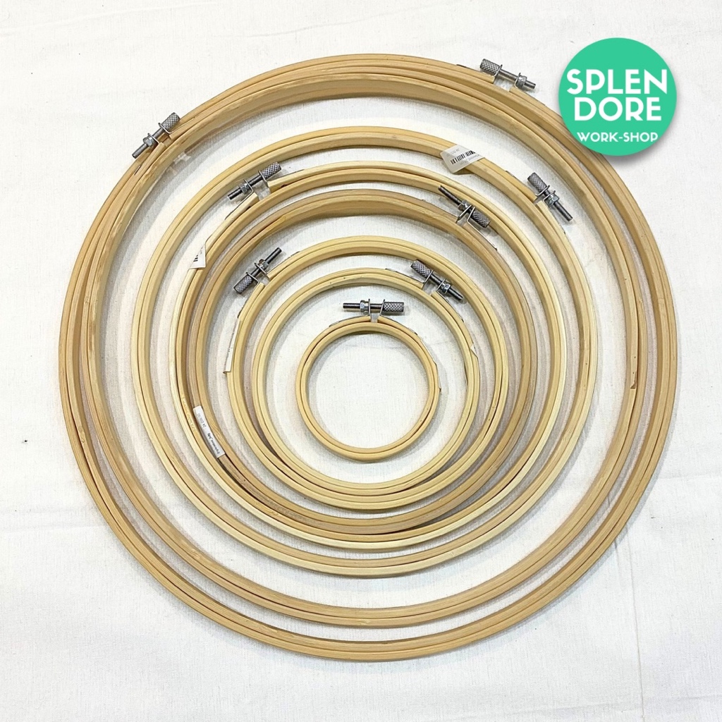 Jual Hoop Burlywood Pemidangan Kayu Impor Midangan Sulam Embroidery ...