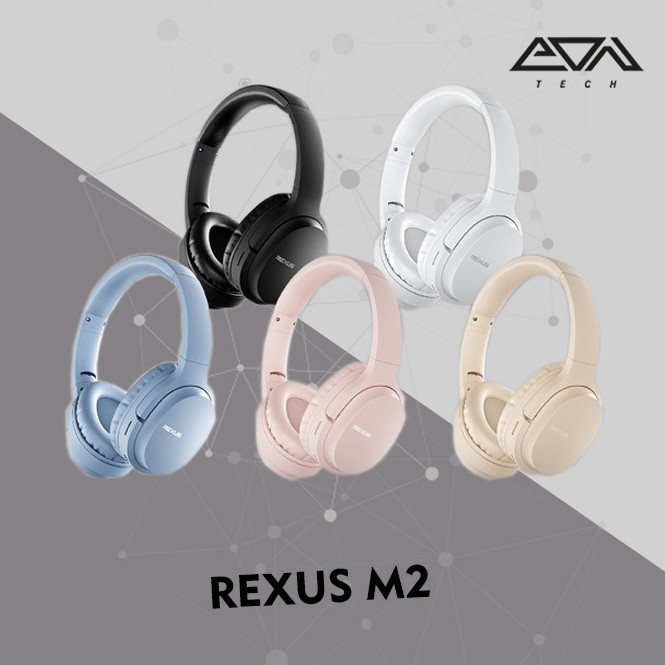 Jual Rexus M2 Bluetooth Wireless Gaming Headset (BLACK/BLUE/WHITE ...