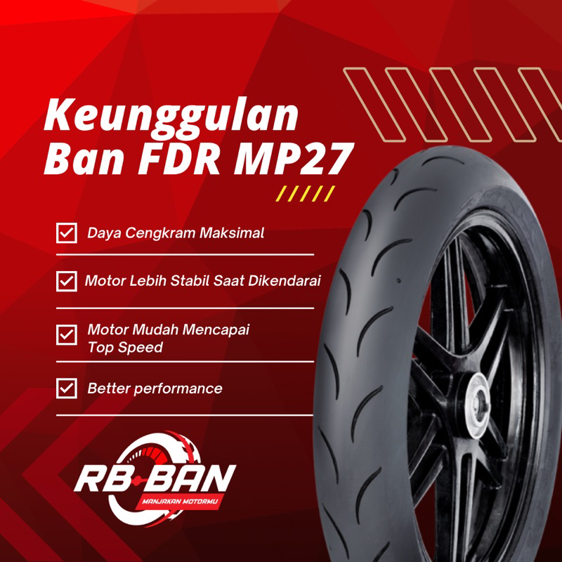 Jual FDR MP 27 Ukuran 90/80 Ring 14 Ban Motor Matic Soft Compound ...