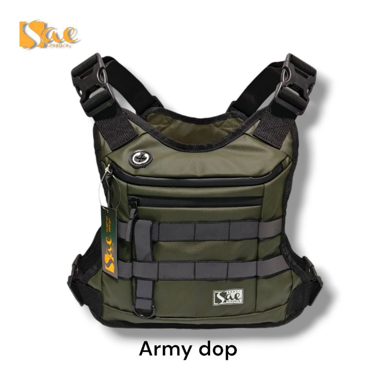 Jual Tas rompi dada Tas outdoor Chest bag pria waterproof bahan bimo ...