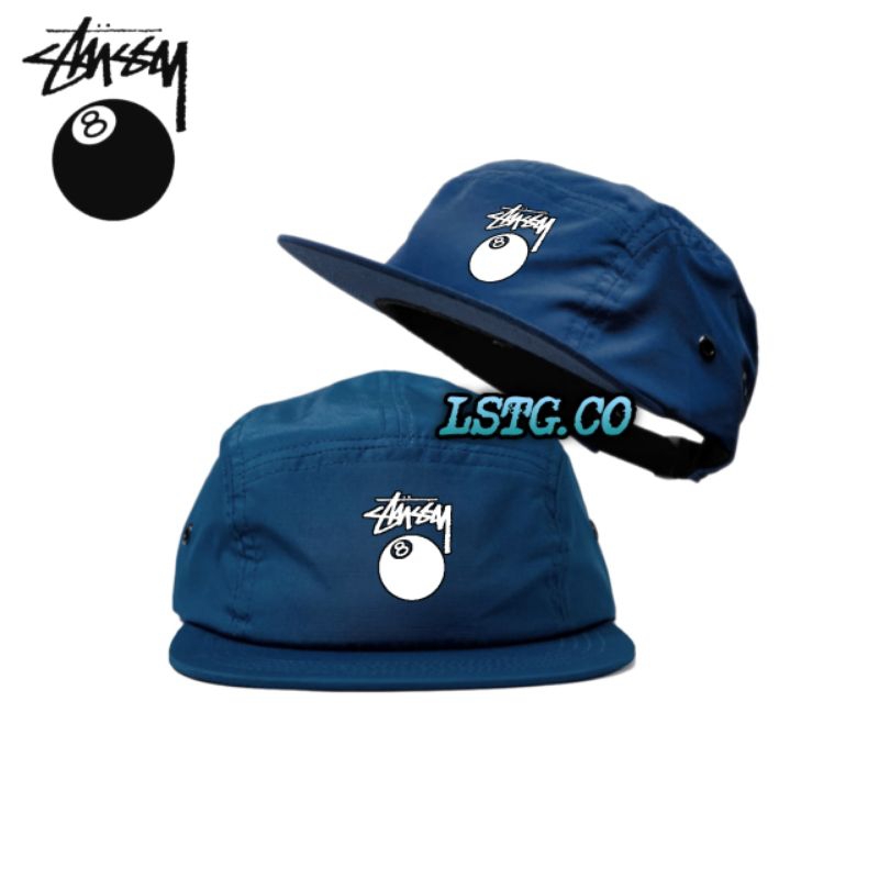 Jual Topi Panel Stussy Ball Logo Five Panel Snapback Hat