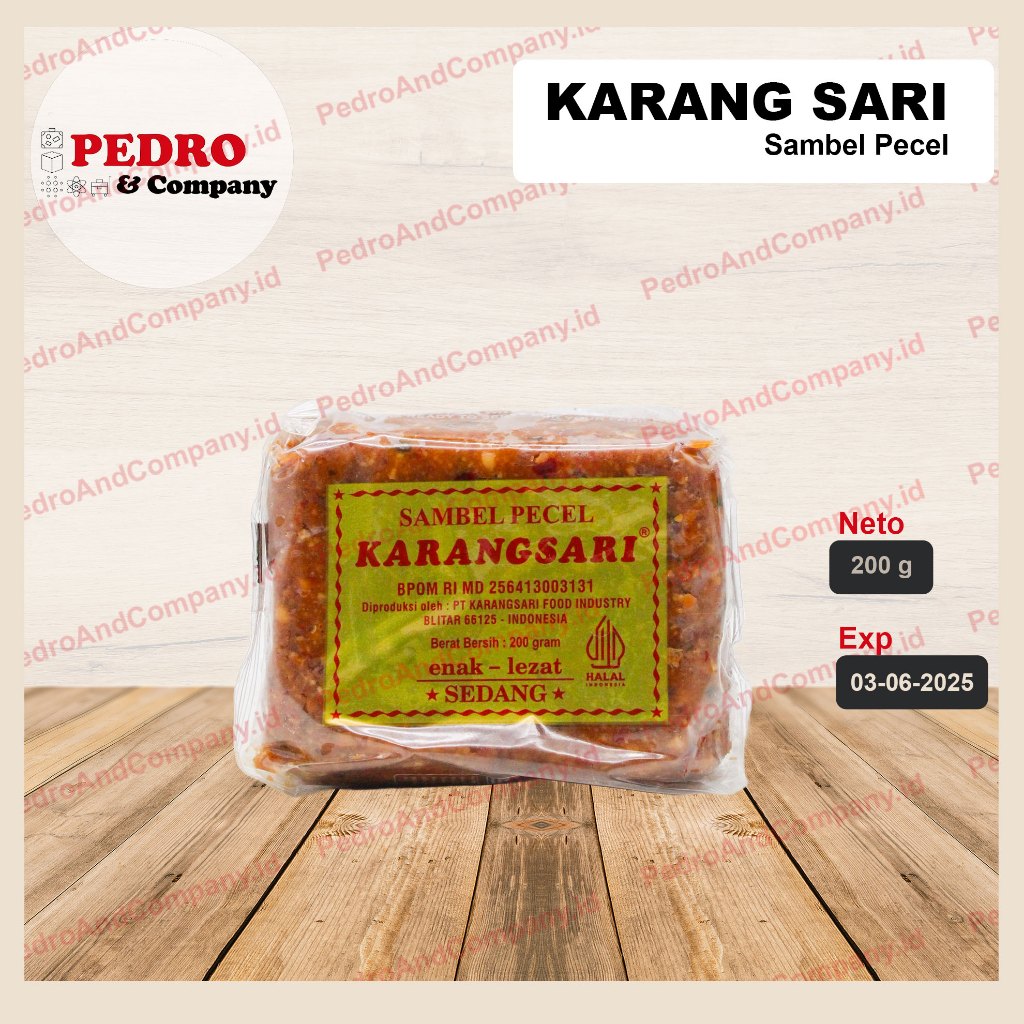 Jual Karangsari sambel pecel SEDANG 200 gram - pecel sauce kacang cabe ...