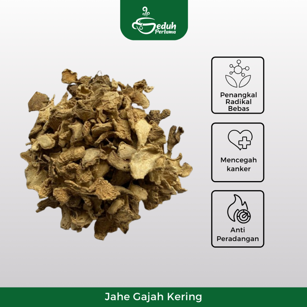 Jual Seduh Pertama Jahe Gajah Kering - Jahe Gajah Rajang Bersih ...