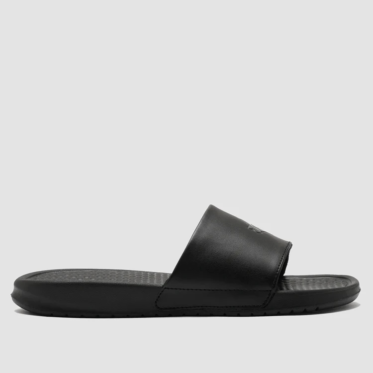 Jual BRODO - Sandal Broslides V2 Full Black Sandal Slip On Pria ...