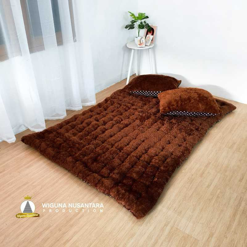 Jual Kasur Lantai Tilam Ambal Gender Bulu Rasfur Gratis 2 Bantal ...