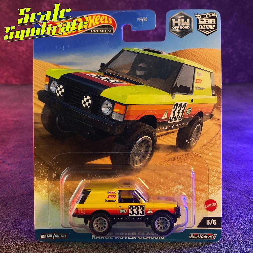 Jual HOT WHEELS RANGE ROVER CLASSIC KUNING HW OFF ROAD MINIATUR DIECAST ...
