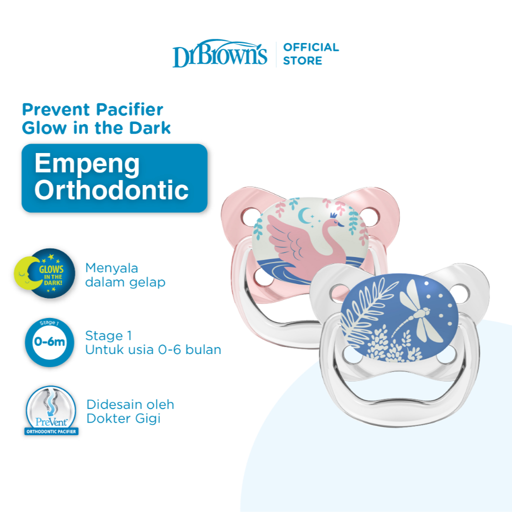 Dr.Browns Prevent Pacifer With Handle (Pink) main image 0