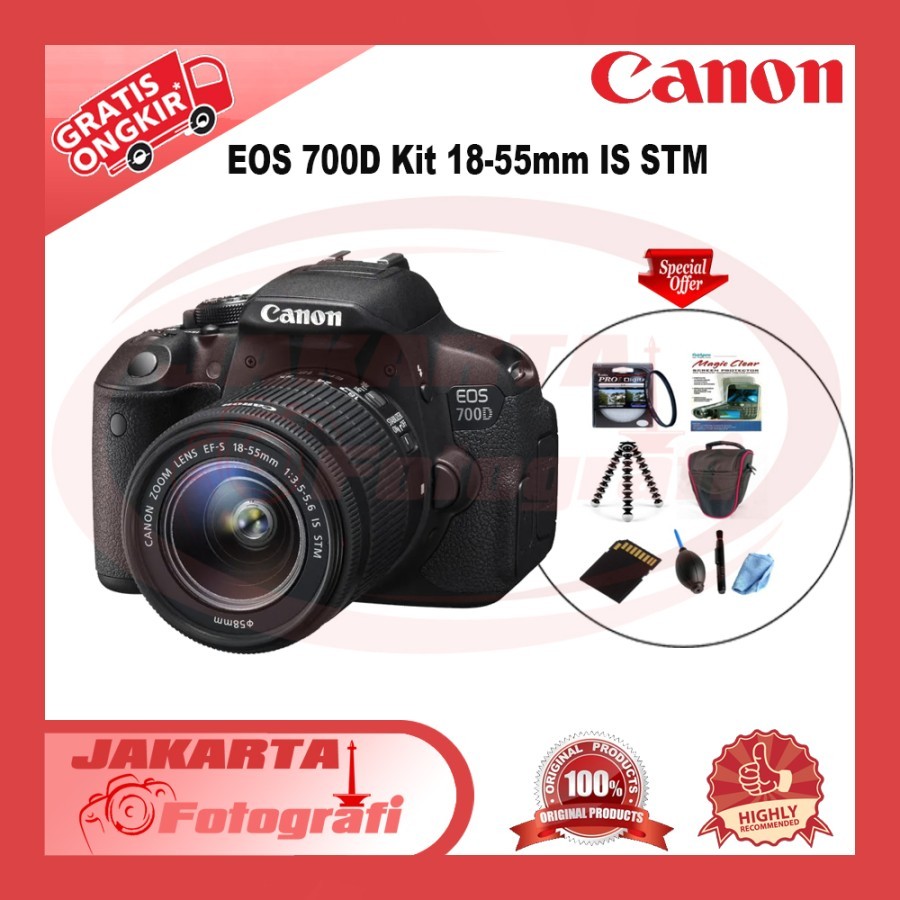 Jual Canon EOS 700D Kit 18-55mm IS STM | Shopee Indonesia