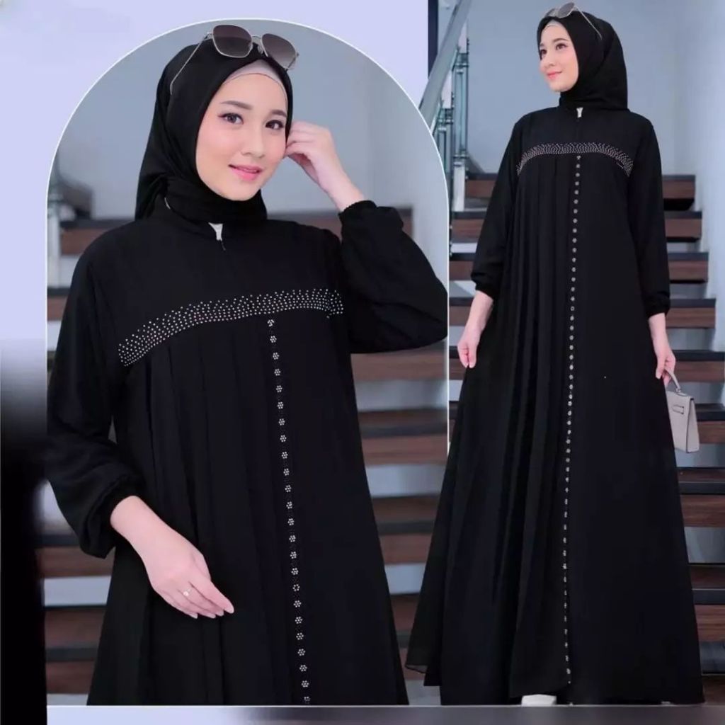 gamis hitam mewah