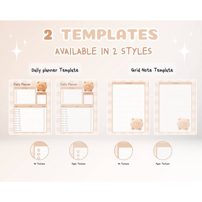 Jual Digital Planner - Cute Kawaii Daily & Goodnotes Planner Template ...