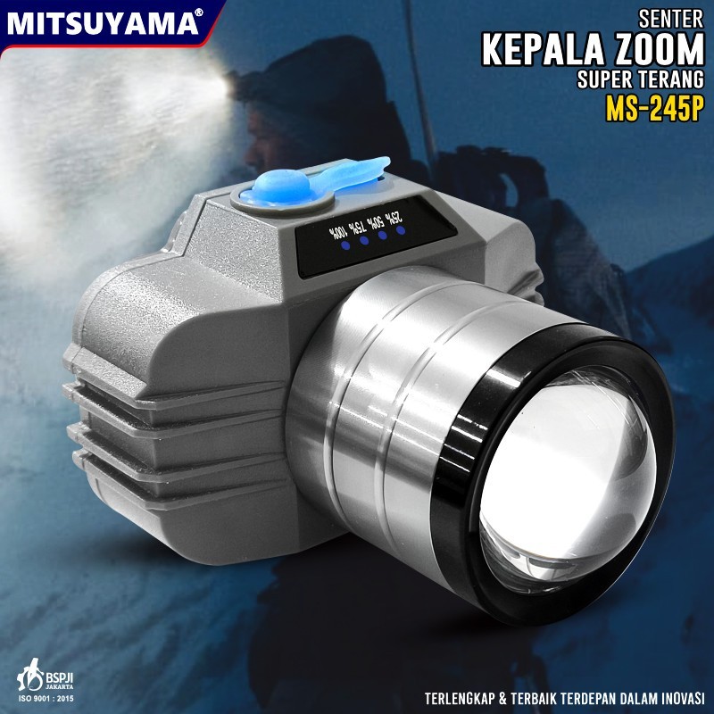 Jual SENTER KEPALA LED ZOOM 50 WATT MS-245P SENTER KEPALA MODEL KAMERA ...