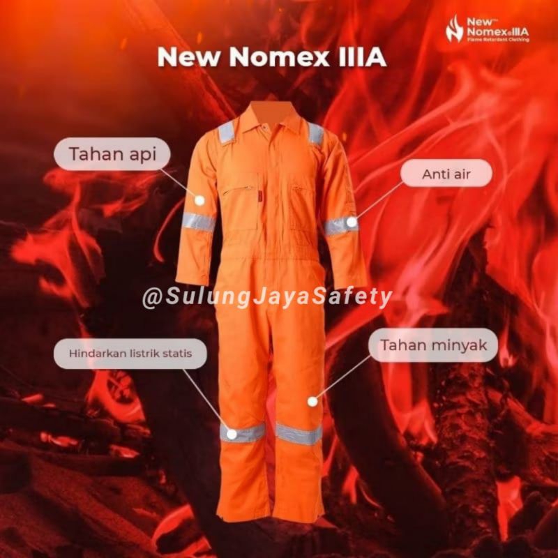 Jual Wearpack Safety Anti Percikan Api NOMEX IIIA Original 100% Asli ...