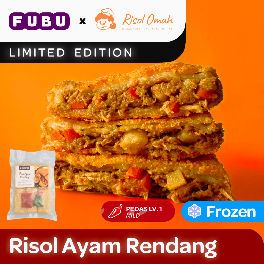 Jual FUBU x Risol Omah - Risol Ayam Rendang - Risol Beku Frozen Food ...