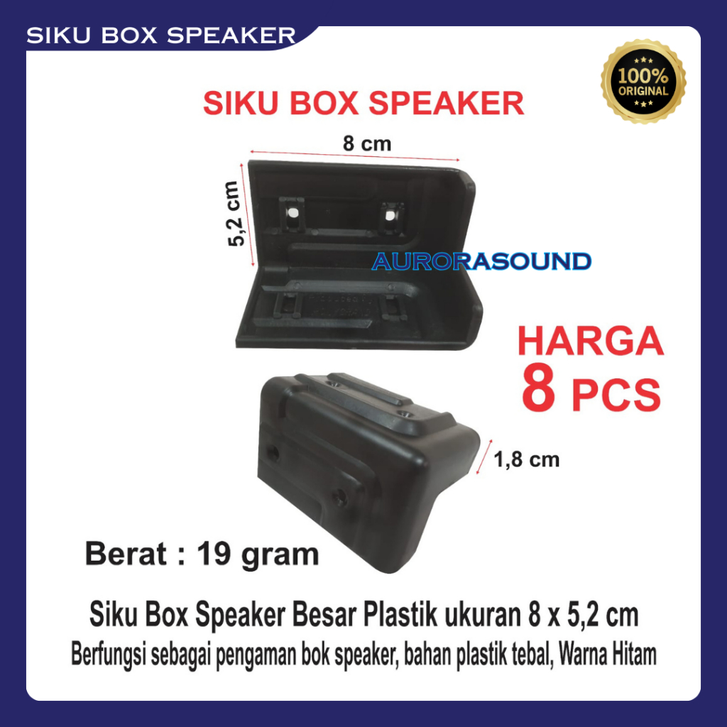 Jual SIKU BOX SPEAKER SUDUT BOX SALON PLASTIK BESAR HARGA 8 PCS HIGH ...
