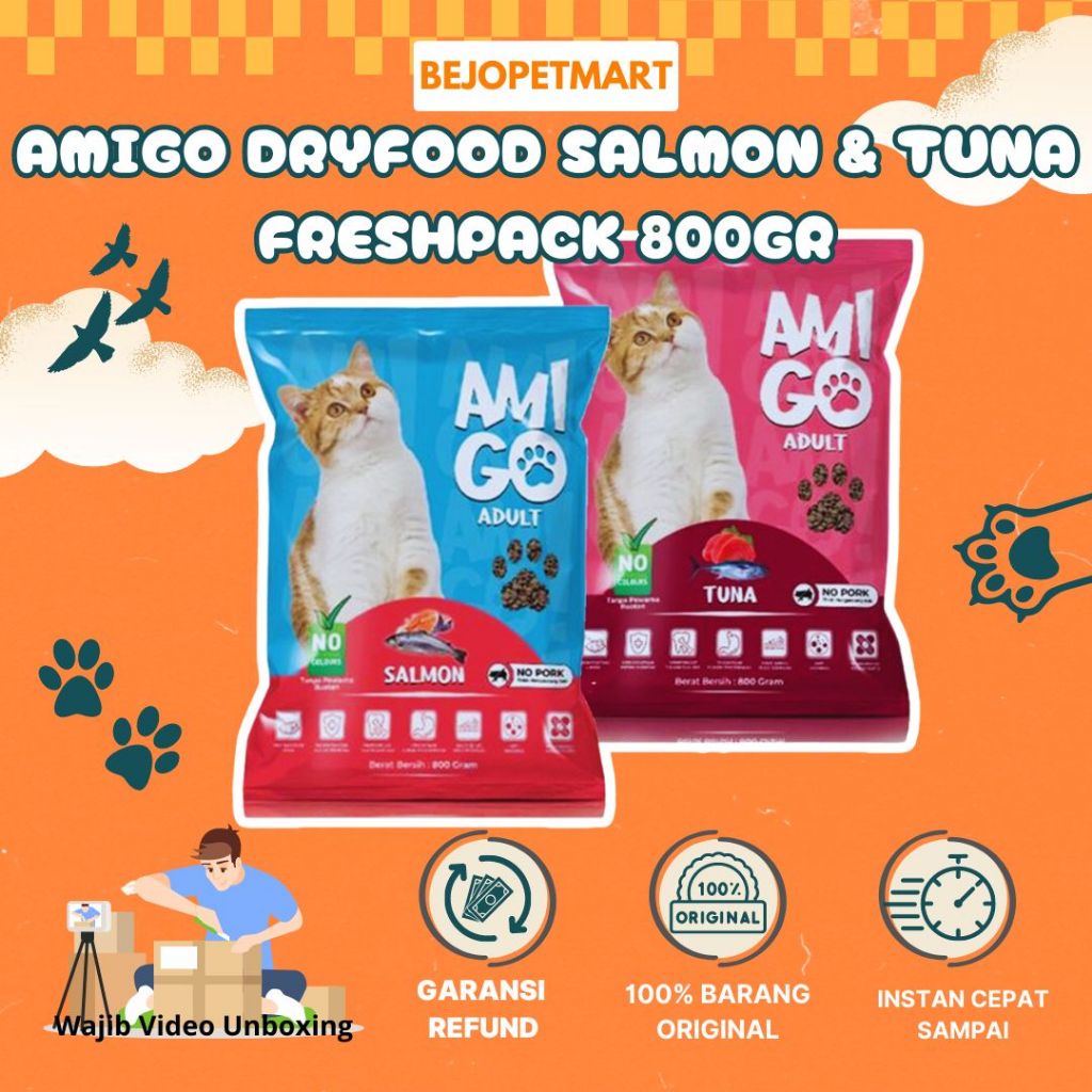 Jual Makanan Kucing AMI GO Dry Food Kucing Dewasa 800 gr Freshpack ...