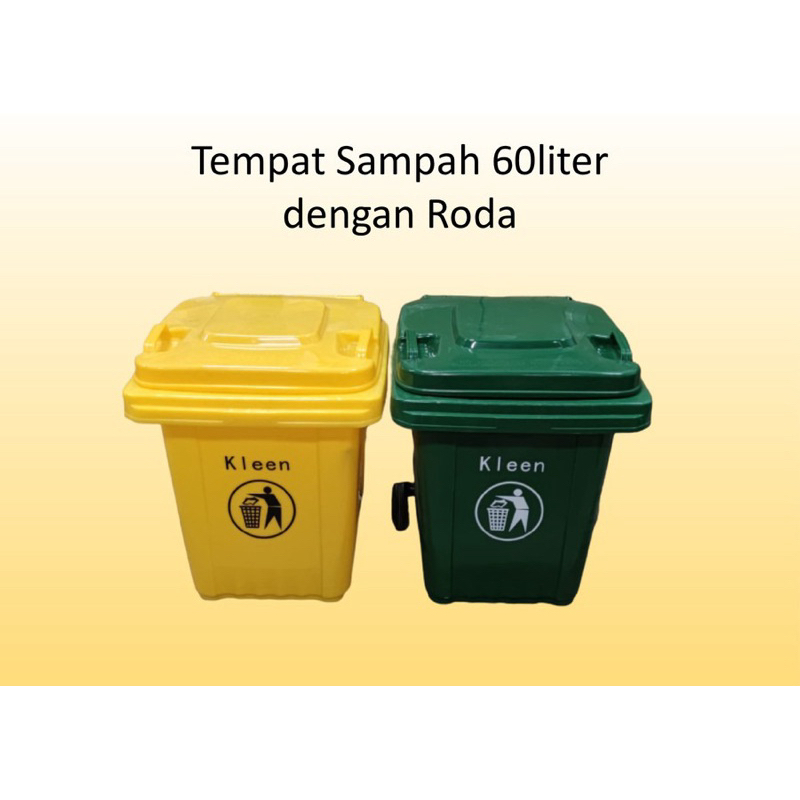 Jual Tempat Sampah Roda 60L KLEEN | Shopee Indonesia
