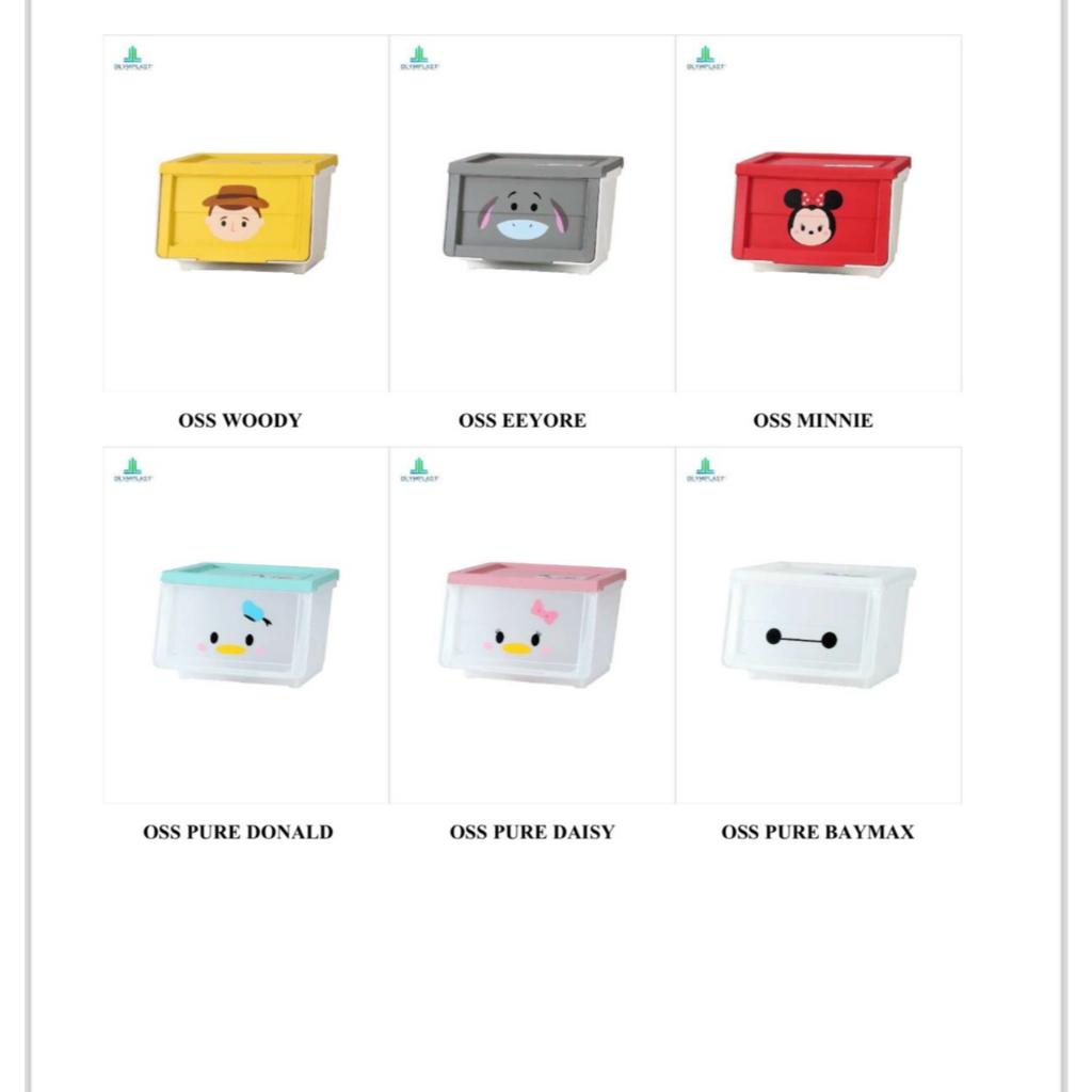 Jual Oss Tsum Tsum Olymplast Slide Storage Disney original rak tumpuk ...