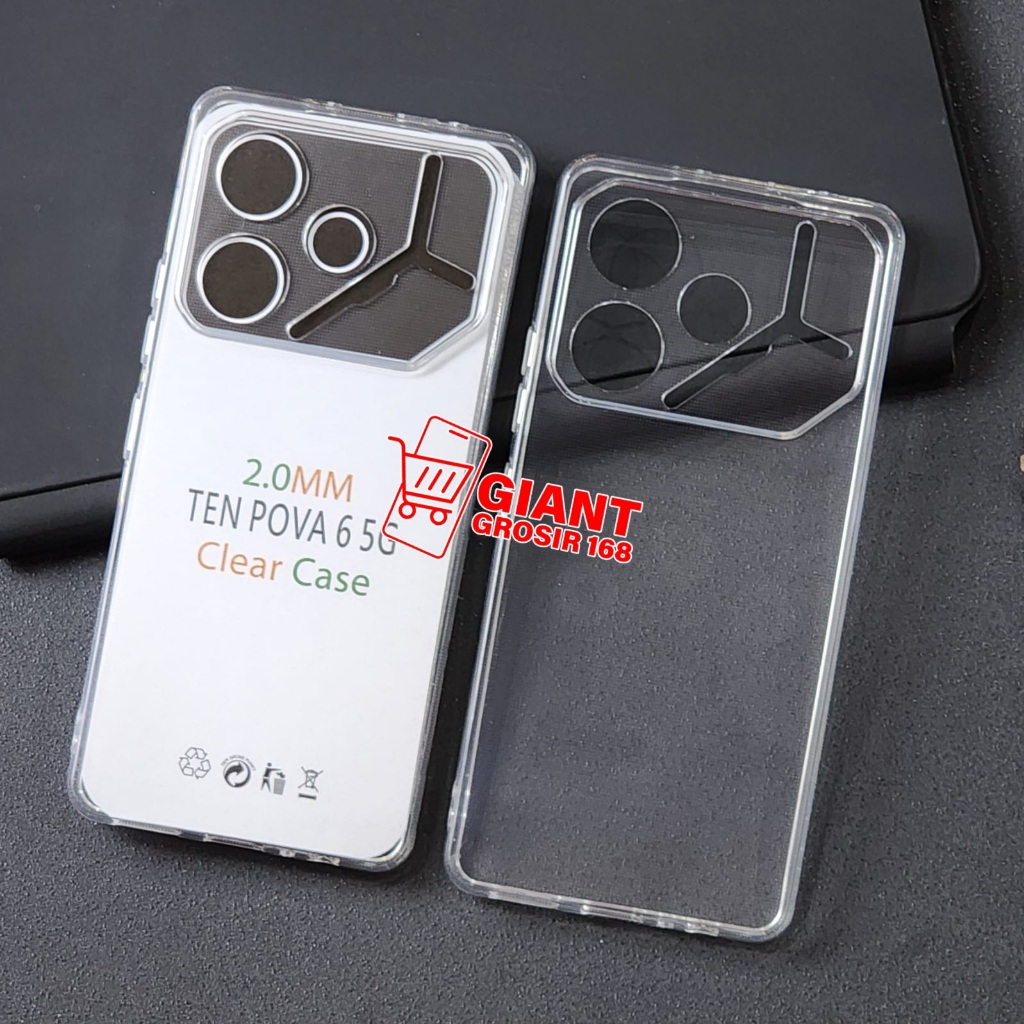 Jual TECNO POVA 6 5G CASE CLEAR HD 2.0MM CASE BENING TRANSPARAN TECNO ...