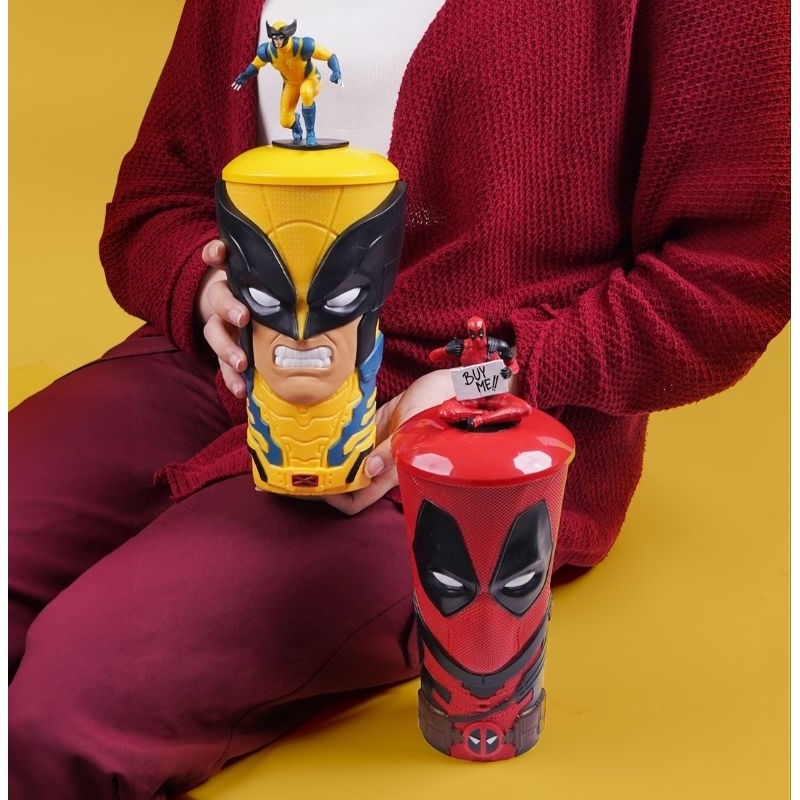Jual xxi cafe Collectible deadpool wolverine combo marvel studio minion