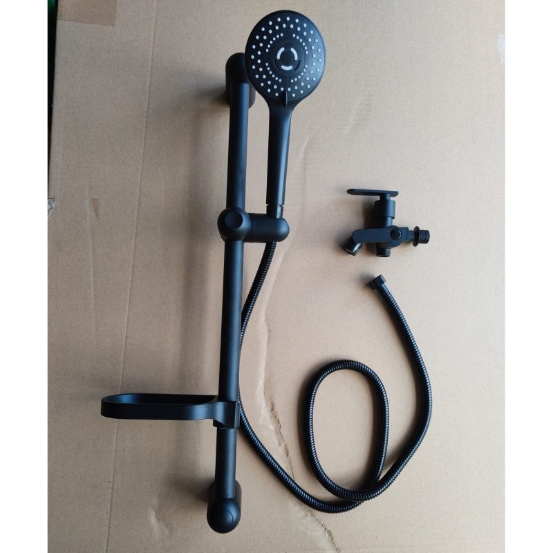 Jual Shower Tiang Hitam Full Set Lengkap/Paket Shower Tiang Black ...