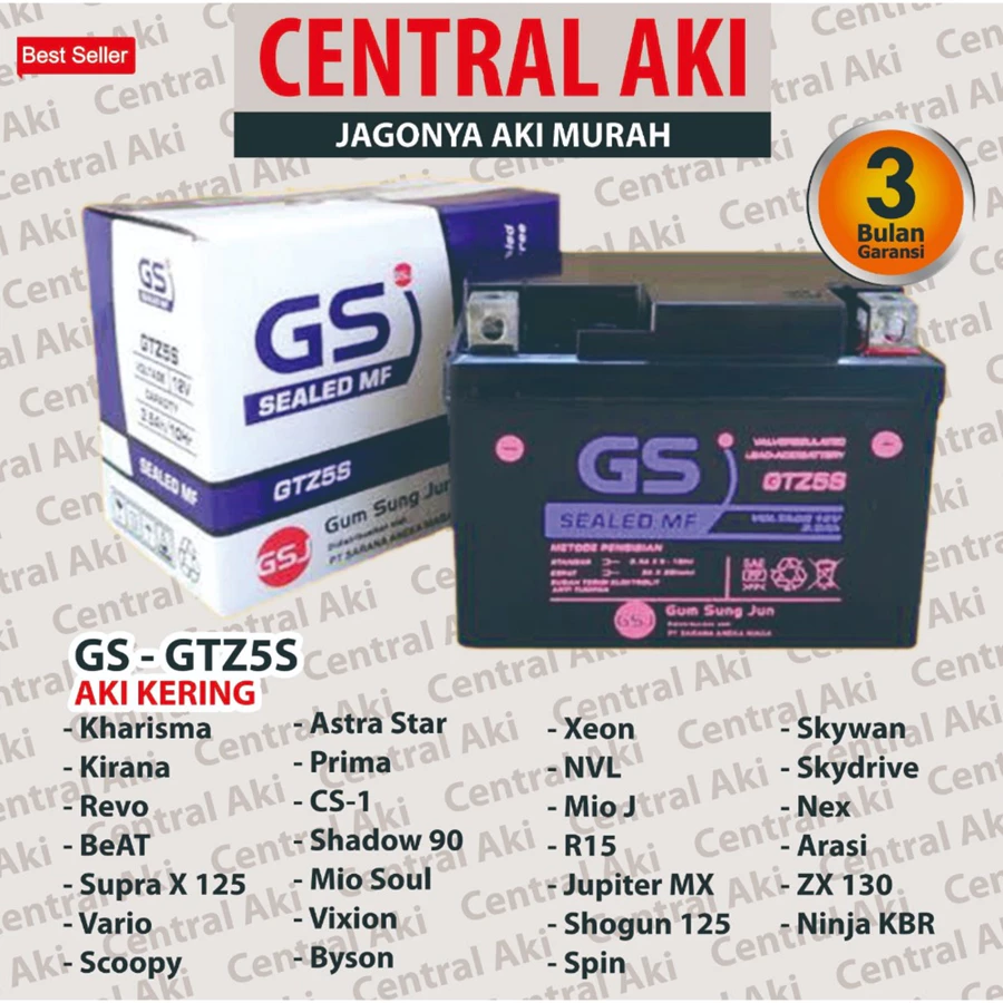 Persiapan mudik motor dengan aki baru GTZ5S MF