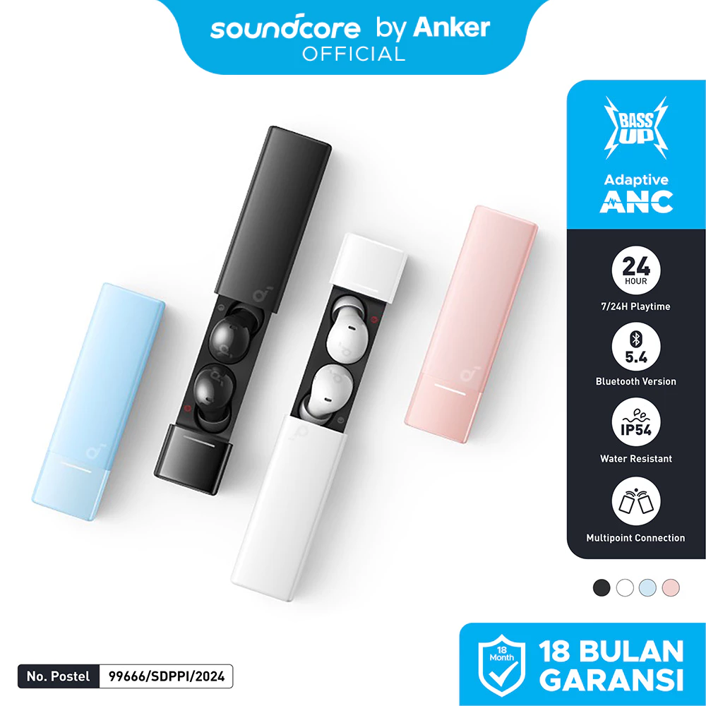 (NEW LAUNCH) Soundcore Anker A30i NC Earbuds Adaptive Noise Canceling Headset Wireless Earphone Bluetooth 5.4 TWS Low Latency