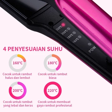 GM Bear Catokan Rambut Lurus Tahan Lama 1333 Vlasy Alat Catok Rambut Hair Straightener