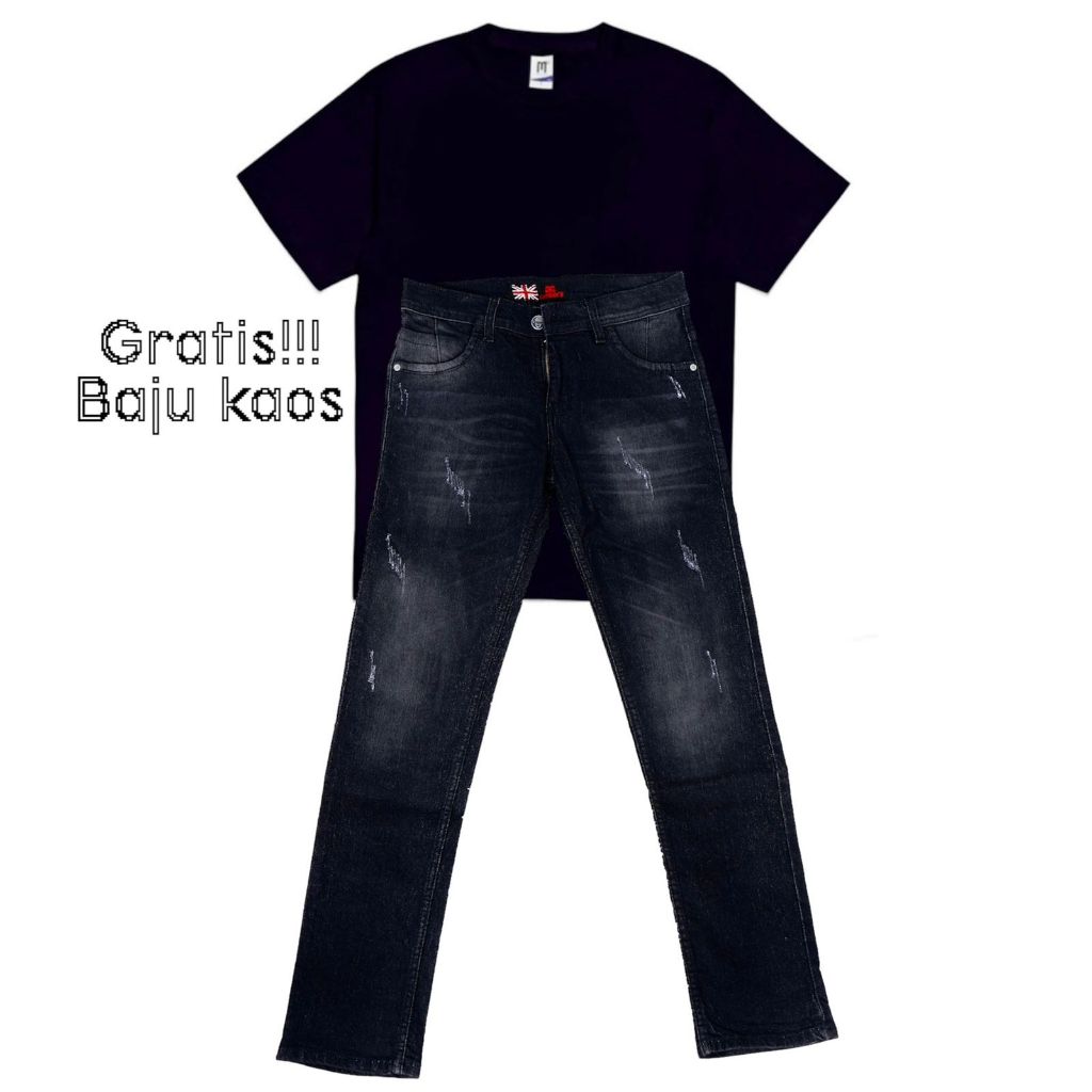 Jual PROMO BELI CELANA GRATIS BAJU KAOS / JEANS PANJANG PRIA MURAH