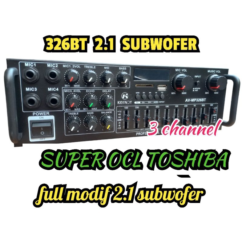 Jual Amplifier av-mp326bt full modif 2.2 subwofer super bass | Shopee ...