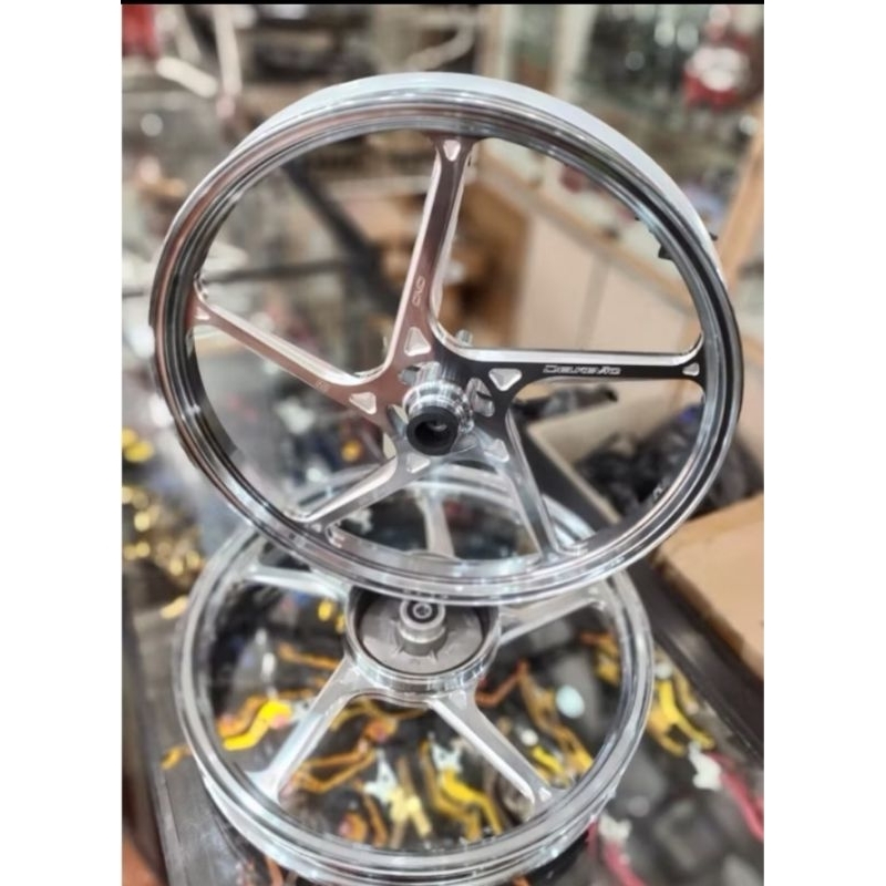 Jual Velg racing Supra x 125 karisma D55 DND VELK DPN 140x17BLKNG 160X ...