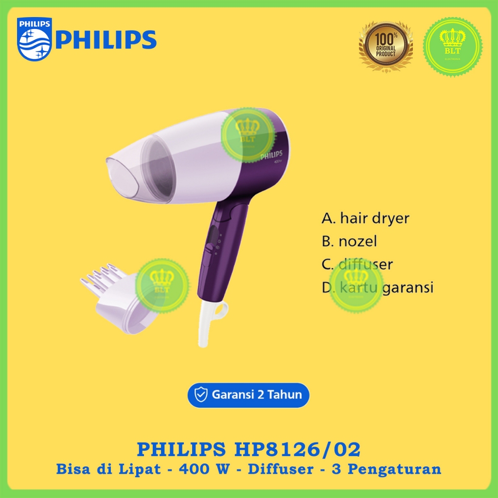 Philips Hp8126 Hair Dryer Philips 400w Jual Philips Essential Care