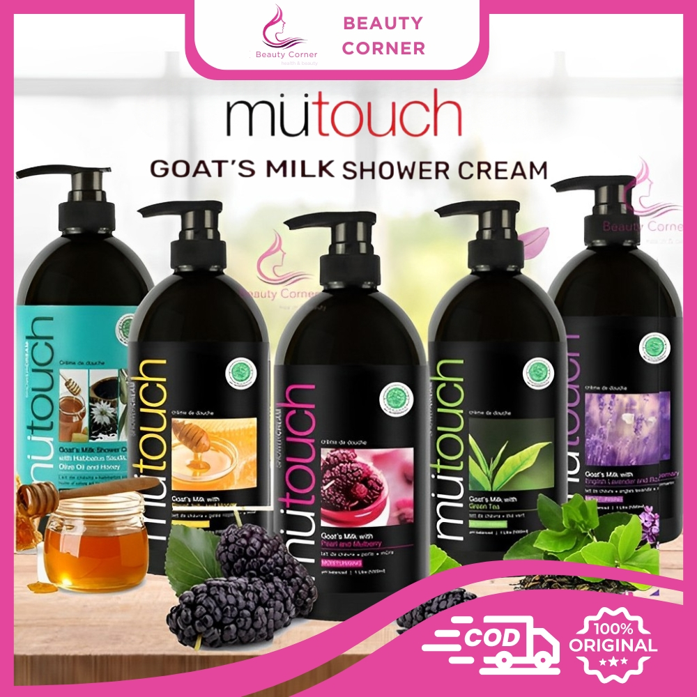 Jual MuTouch Goat Milk Shower Cream Pump - 1000ml | Shopee Indonesia